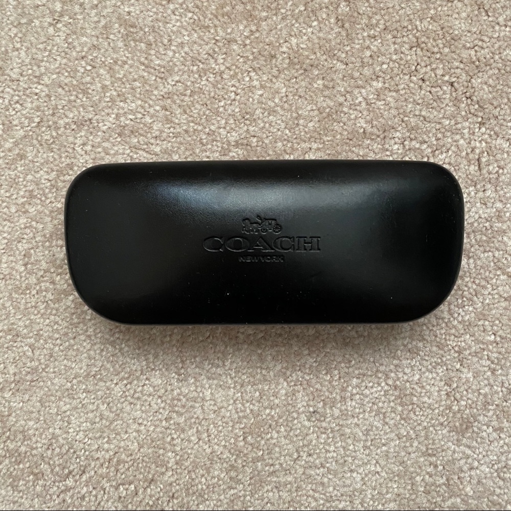 Black leather Coach sunglasses case - Picture 7 of 7